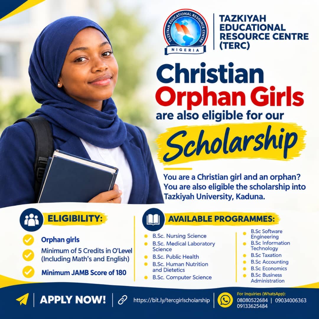 Full Scholarship for Orphan Girls campaign poster 2