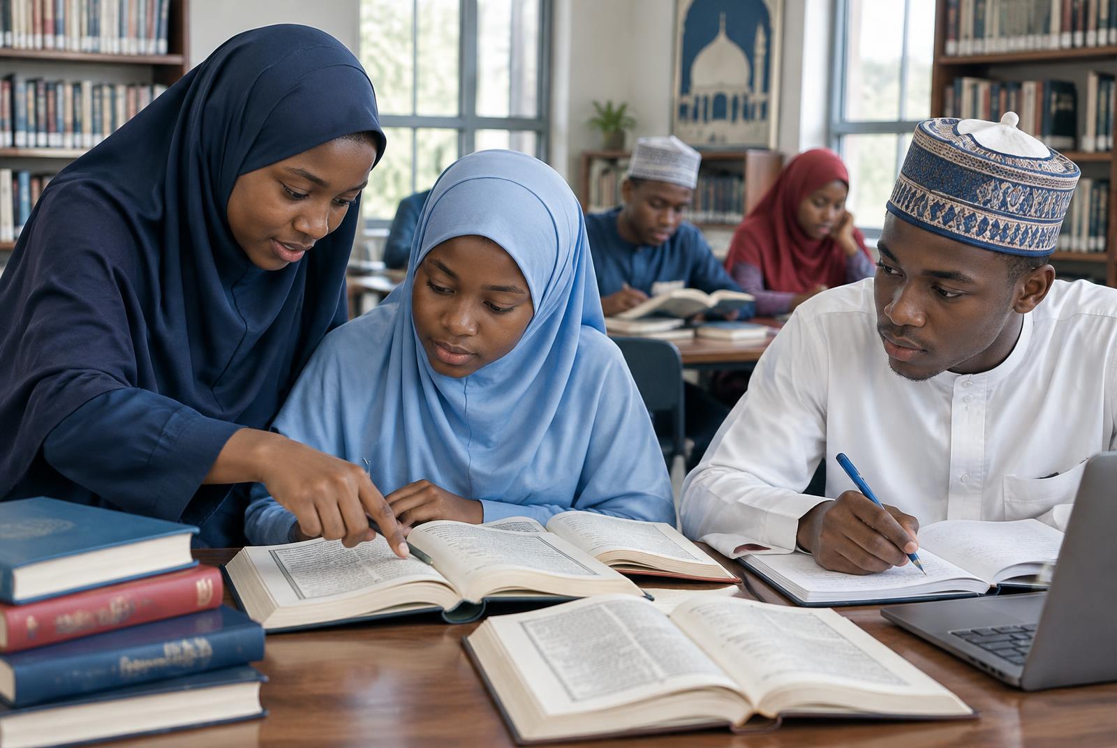 Students studying together in the TERC resource centre